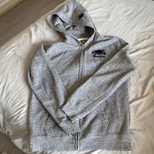 Kids Roots salt and pepper zip up